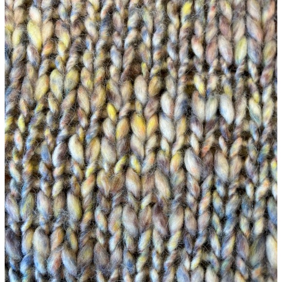 Treasure Bond Women’s Chunky Cropped Alpaca Wool‎ Blend Rainbow Knit Sweater - Picture 8 of 8